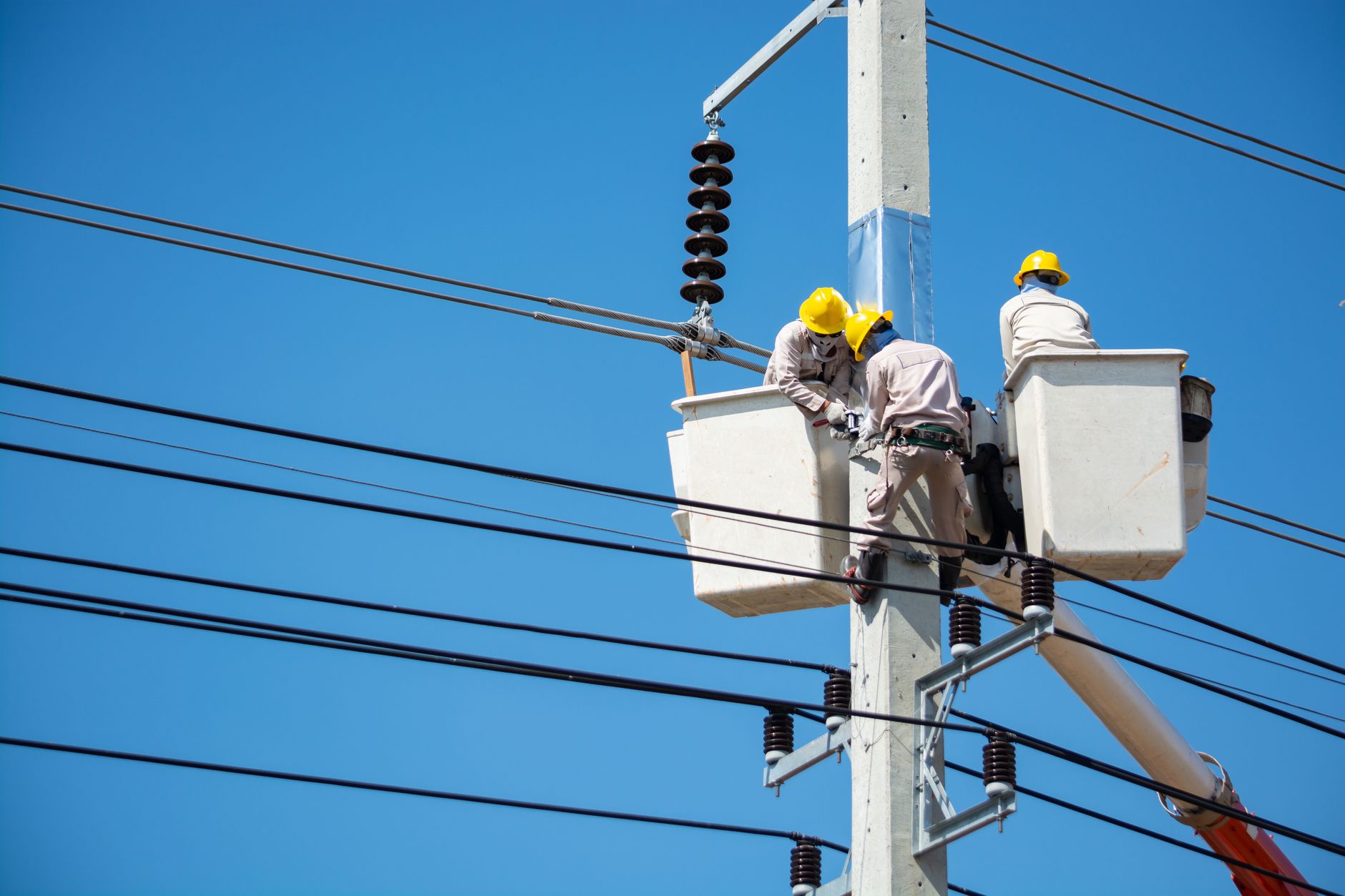 Certified Electricians at Work
